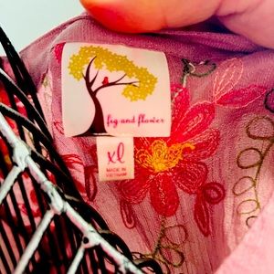 Blouse FIG and Flowers XL